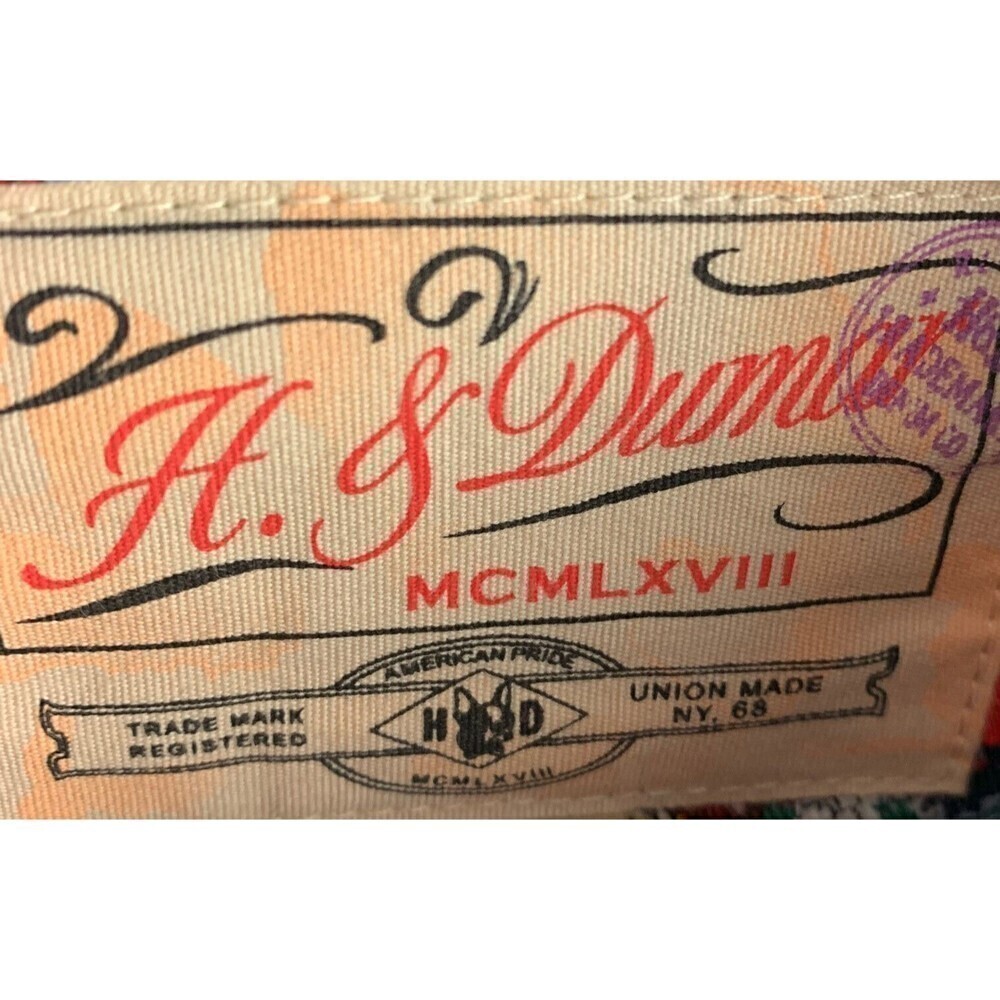 H & Dumar Anchor Pattern Button Down Shirt Navy B… - image 7